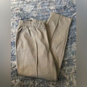 A New Day Tan Sweatpants Relaxed Fit Elastic Waist